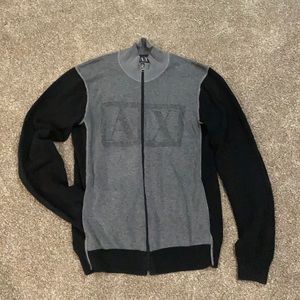 Men’s Armani exchange zip up sweater cardigan